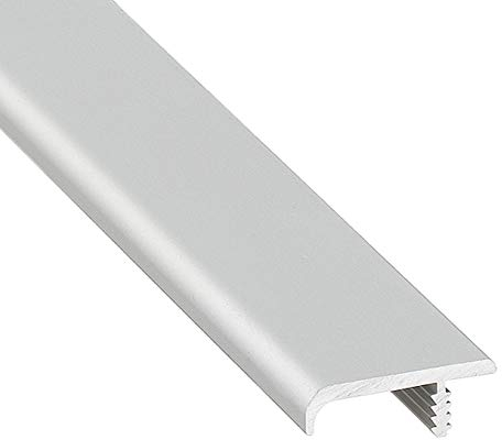 Design Griffleiste Aluminium Möbelgriff Küche Griff-Profilleiste kürzbar L-Form - H8200 | Länge 2500 mm | Schrankgriff gebogen - silber eloxiert | MADE IN GERMANY | 1 Stück - Schubladengriff Alu