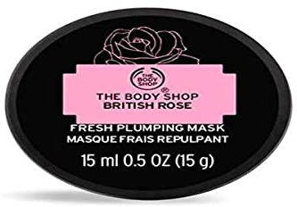 The Body Shop British Rose Fresh Plumping Mini maschera da viaggio 15 ml
