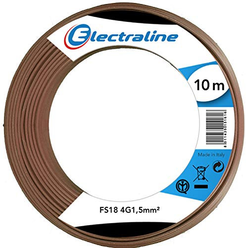Electraline 16015 Cavo Matassa FS18 4G1,5 10MT Marrone