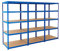 BiGDUG Heavy Duty Garage Shelving Unit 3 Bay - 179x90x60 cm - 200kg UDL Per Shelf (1000kg Per Bay) - 3x Blue Storage Shelves - 5 Tier Shed Shelving