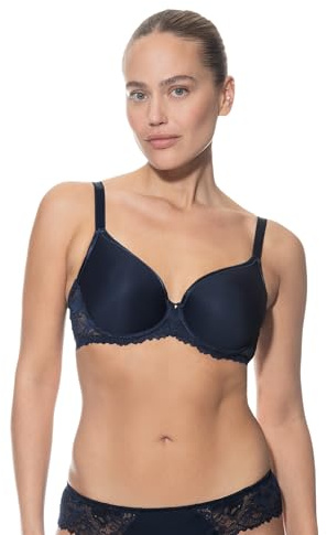 Mey Serie Luxurious 74285 Soutien-Gorge Rembourré à Armatures avec Bonnet Plein Spacer Bleu Nuit 90E