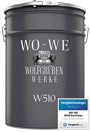 WO-WE Vernice per tetto Pittura Manto di Copertura W510 Grigio argento simile RAL 7001-5L