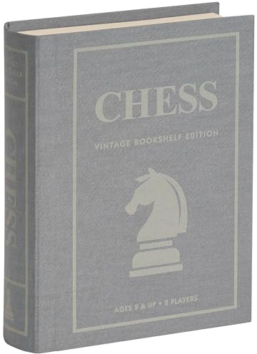 WS Game Company Bibliothèque vintage d'échecs