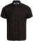 Ben Sherman Men's Linen Shirt - Classic Fit Short Sleeve Button Down Woven Linen Shirt (S-XL), Size Small, Black