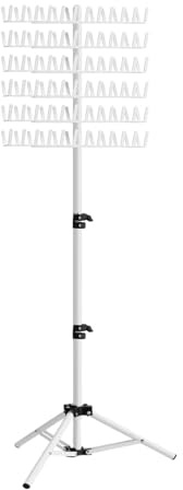 Sharplace Support de tressage réglable pour tressage, support de séparation de cheveux à 144 piquets, support d'extension de cheveux pour coiffeurs, tresseurs, Blanc