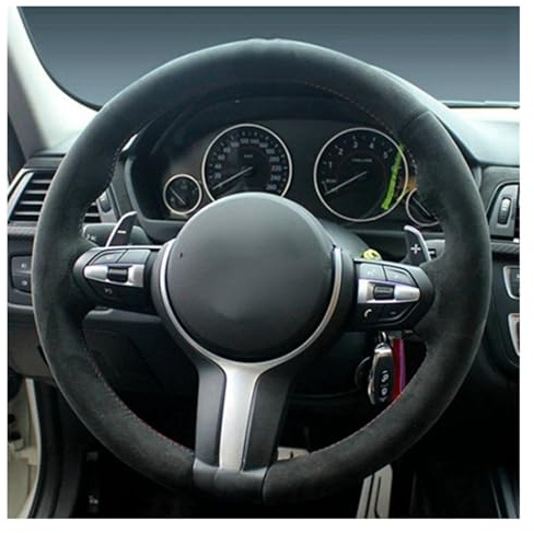 Rattöverdrag För BMW Sport 1 Series F20 M135i M140i M235i M240i För X1 F21 F48 För X2 F39 För X3 F25 Bilrattkåpa Anti-slip Mockaläder rattmuffar(stil 3)