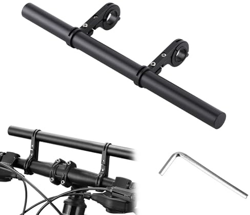 CONNECTION 30 cm Extensor de Manillar de Bicicleta para manillar de 22-33 mm Extensión de Manillar de Bicicleta de Aleación de Aluminio Manillar MTB Soporte de Extensión para Velocímetro GPS Teléfono