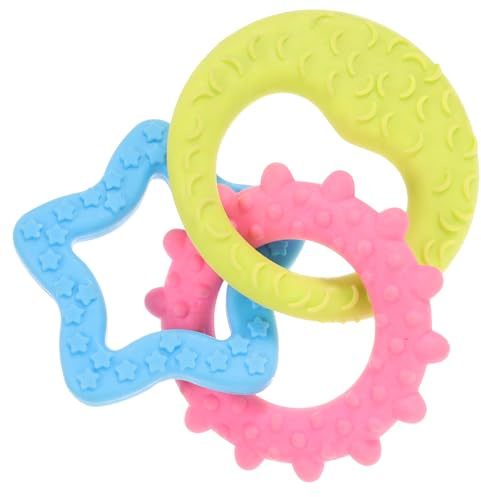 Milisten Juguete De Anillos para Perros Pequeños Ideal para Morder y Ejercitarse