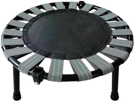 Mini Trampoline, Folding Jumping Bed, Silent Foldable Fitness Rebounder, 165 LBS Load Bearing Exercise Trampoline, Indoor Outdoor Workout Equipment for Kids and Adults, 45x16cm