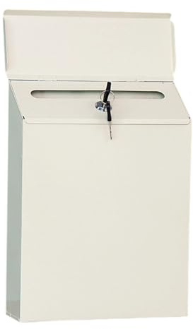 Cassetta delle lettere in ferro stile antico con decorazione in metallo per esterni adatta per recinzione da giardino porta d'ingresso da giardino per ingresso