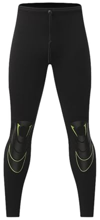 Muta da sub per uomo Muta da uomo in neoprene 3,0 mm, muta calda divisa for immersione, giacca con cerniera, pantaloni, costumi bagno(MT303 Men Pants,4XL)
