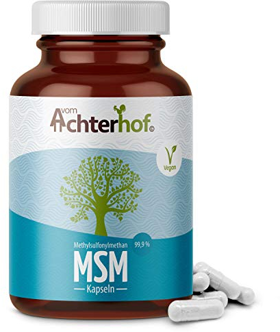 MSM Kapseln hochdosiert | 160 Stück | 1800mg Methylsulfonylmethan (MSM) Schwefel Pulver pro Tagesdosis | vom Achterhof