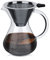 HERCHR Pour Over Kaffeemaschine, Pour Over Kaffeebereiter Mit Edelstahlfilter, Kaffeemaschine Karaffe Kaffeefilter Kaffee Edelstahl Handfilter, Manuelle Tropfkaffeemaschine (400ml)