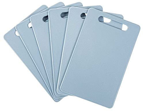 SIDCO Schneidebrett 6 x Frühstücksbrett Schneidbrett Frühstücksbrettchen blau 24x15 cm