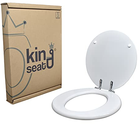 king seat Asiento de inodoro dedicado pequeño ideal estándar, fabricado en Italy in MDF certificado, blanco Ideal Standard