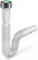 Tubo scarico jolly lavabo lavandino cucina 1'' 1'' 1/4 1'' 1/2 uscita 32 40 mm flessibile con ghiera in metallo + guarnizione lunghezza 32 cm max 77 cm in pvc (1'' 1/2 cucina uscita 32-40 mm)