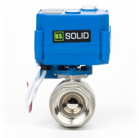U.S. Solid Manual Function Ball Valve - 1 Stainless Steel, Full Passage, 85-265V AC, 2-Wire Automatic Return, Normally Closed