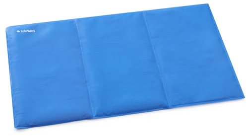 Navaris Tappetino Refrigerante Animali - Tappeto Rinfrescante Cane 50 x 90 cm - Materassino Refrigerante per Cani - Resistente ai Graffi - Autorinfrescante con Gel Liquido
