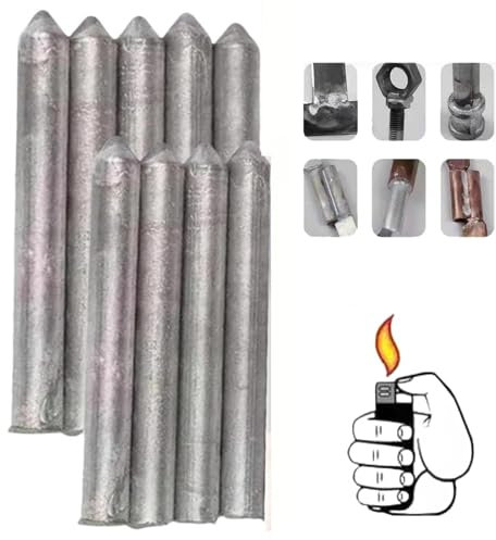 9PCS Low Temperature Universal Welding Rod,Low Melt Solder,Easy Welding Aluminium Brazing Rods,Universal Welding Wire,Brazing Rods with Flux,Stainless Steel Welding Rods,Universal Welding Sticks