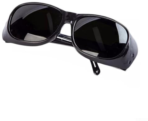 Whychstore Occhiali da saldatura con oscuramento automatico, occhiali per saldatura ad arco, leggeri e resistenti agli urti, facili da indossare (nero)