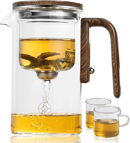 CFGYHN Enchantea tekanna – lugnande te harmoni kruka med sil, 720 ml (2 koppar)