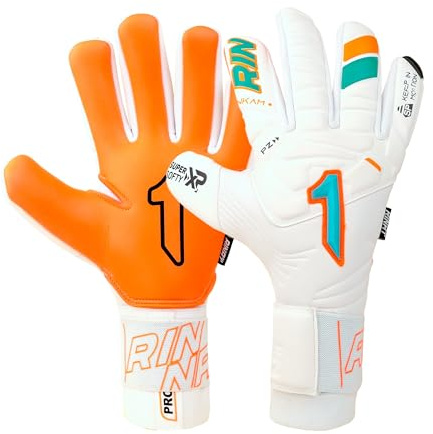 Rinat Guante de Portero Nkam Prime, Blanco/Verde Aqua, Unisex Adulto
