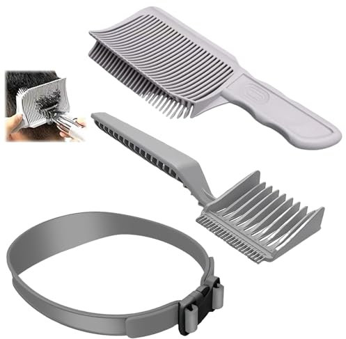 Haarschneidekamm,3 PCS Haare Schneiden Werkzeug Set Haarschneidekamm Übergang Hilfe Männer Kamm Fade Kamm Friseur Kamms Haarkämme für Professionelle oder Selbstgemachte Haarschnitte