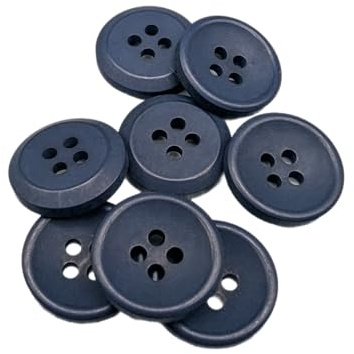 BOTIBOTON - 50 boutons pour chemises aux 12 couleurs MATE - Bouton de mercerie pour coudre, manteau, bebè - 4 trous de 2 mm - Fabriqué et expédié depuis l'Espagne - couleur Bleu Marine, taille 18 mm