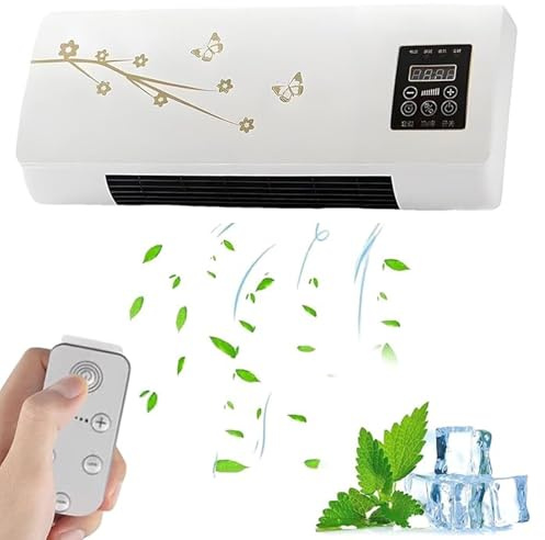 Befoore Aire Acondicionado Split, portátil, sin instalación, miniunidad de Aire Acondicionado de Pared, silencioso, rápido, con Viento Natural y calefacción. Funcionamiento silencioso.(A)