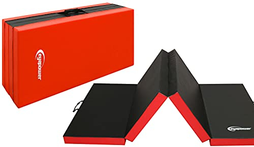 EYEPOWER 200x100 Klappbare Turnmatte für Zuhause - Gymnastikmatte Dicke 5cm - Weichbodenmatte Akrobatik Matte Yoga Matratze Turnmatte Dick Yoga Matte Turnen Gym Matten Fallschutzmatten Kinder Outdoor