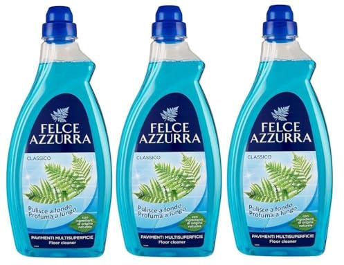 3x PaGLIERI Felce Azzurra Casa Pavimenti Classico Bodenreiniger 1 Lt Mehrflächig