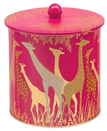 Sara Miller Giraffe Biscuit Barrel Pink SM3965