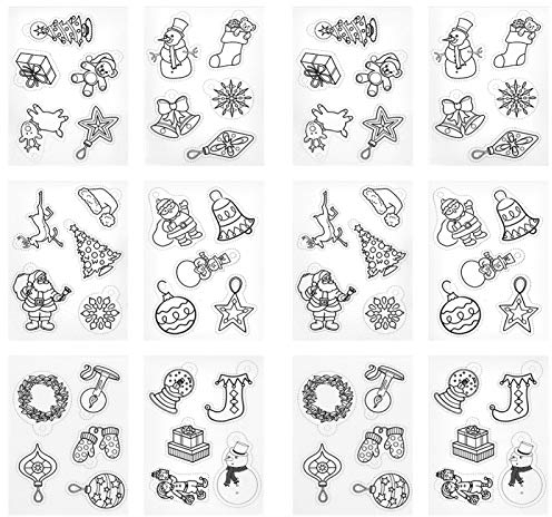 Heaveant Schrumpffolie Set 12 Stück mit Kleinen Mustern Handgefertigtes DIY-Zubehör zum Heimwerken Basteln Abzeichen Schmuck Anhänger