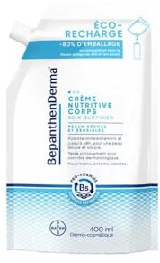 BepanthenDerma Crème Nutritive Corps 400 ml éco-recharge