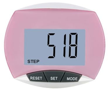 Podómetro 3D, contador de pasos digital diario con monitor de distancia caminando portátil Cilp medidor de calorías quemadas para hombres mujeres niños