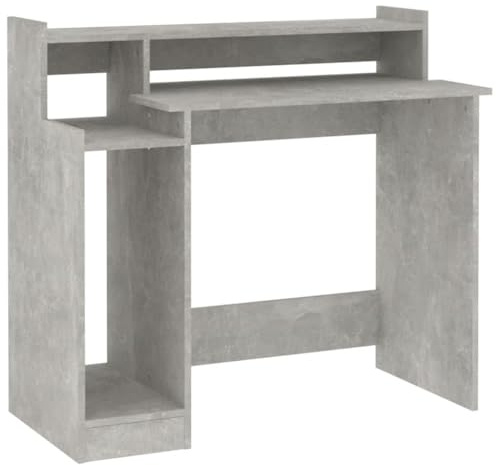 vidaXL Scrivania con Luci LED in Legno Multistrato 97x90x45 cm Colori Diversi