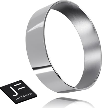 JF.kitchen® | NEU: 6 Serviettenringe aus hochwertigem Edelstahl Ø - 4cm (Silber, glänzend)