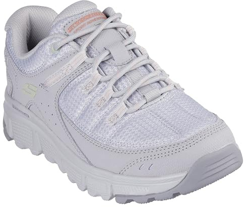 Skechers Donna Summits At Kissimmee Scarpe da Ginnastica, Light Gray Synthetic/Textile/Trim, 38.5 EU