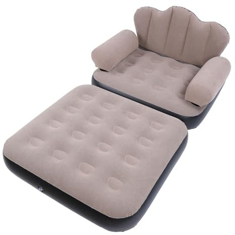 Zunate Aufblasbares Schlafsofa, Aufblasbare Couch, Beflockte Aufblasbare Couch Matratze, Outdoor Luft Schlafsofa für Camping, Trägt das Gewicht von 200 Kg, Aufblasbare Liege,