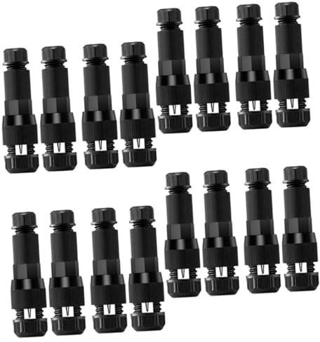 Hoement 16pcs Wire Connectors for Landscape Lighting Hide Wires Outdoor Low Voltage Connector Led Light Cable Quick