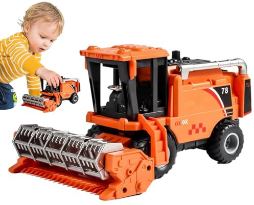 Giocattolo Del Camion Di Costruzione Di Ingegneria - Modello Di Mietitrebbia per Auto | Giocattolo Camion per Bambini con Attrito, Camion Da Gioco per Bambini, Giocattolo per Bambini Ed