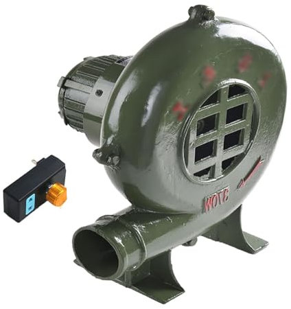 Pealihuy Souffleur électrique pour forge, souffleur centrifuge compact pour barbecue résidentiel, allume-feu pour barbecue, maison gonflable pour barbecue 120 W