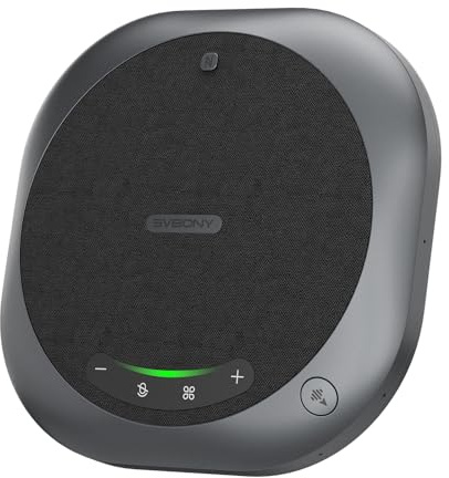 SVBONY SVHub Omni2 Conference Microphone, tragbare Freisprecheinrichtung, 4 Mikrofone mit Geräuschunterdrückung, verbesserte Sprachaufnahme, 8 Stunden Gesprächszeit, für den Einsatz im Homeoffice
