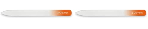 3 Claveles 12335 Lima Cristal, Esterilizable, 14 cm, Multicolor (Paquete de 2)