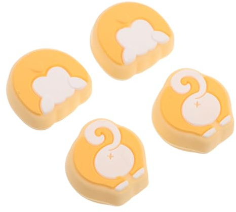 Operitacx 4 Pezzi Cappucci Joystick Switch in Silicone Antiscivolo, Copertura Protettiva per Stick Analogici, Accessori Compatibili per Controller di Console per Gioco Preciso e