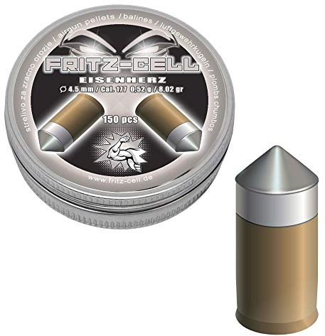 150 Eisenherz 4,5mm Diabolos Fritz-Cell Spitzkopf Luftgewehr Luftpistole
