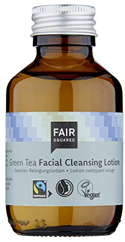 FAIR SQUARED Lotion nettoyante pour le visage - 100 ml - Lait de nettoyage - Pour toutes les peaux - Cosmétique naturel végétalien - Zero Waste
