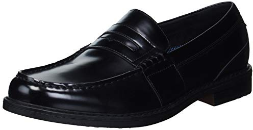 Nunn Bush Homme Lincoln Classic Penny Mocassins à Enfiler, Noir Poli, 47 EU