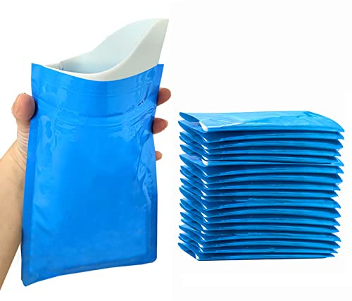 CLOUDBERG 20pack Emergency Urinal Bag for Children and Kids, Disposable Urine Bag for Men and Women,600ml Portable Pee Bag for Travel Traffic jam Brief Relief (Blue)