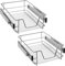 NAIZY 2X 40cm Küchenschublade Teleskopschublade, Vollauszug Regal Korbauszug Schlafzimmerschublade Schrankauszug Schublade Küchenregal - 40cm